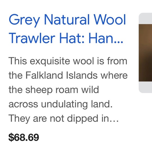 #0987+ Vintage Stylish Gray Wool Fedora Hat New York W.P.L 7125 - Picture 4 of 8